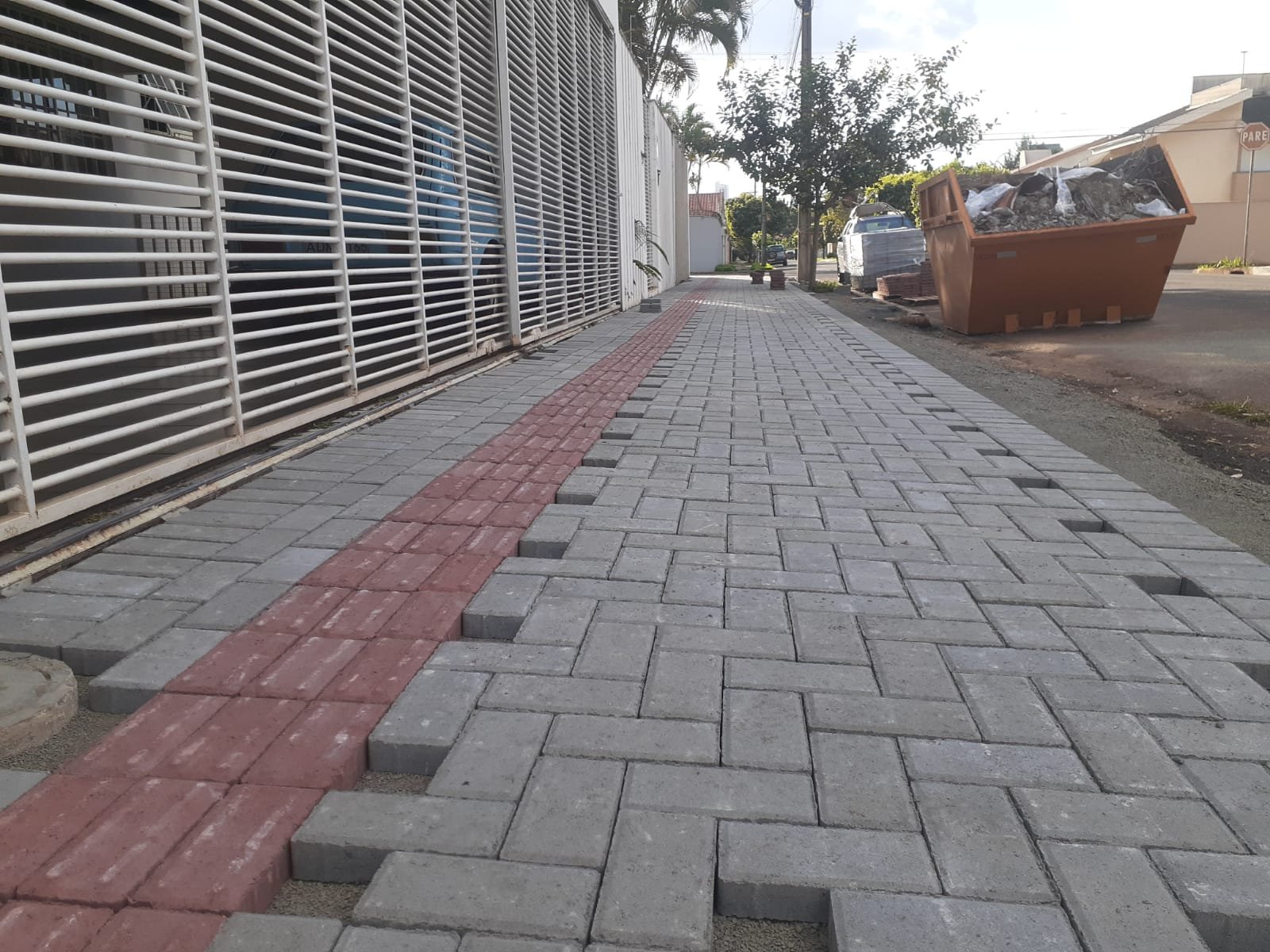 Calçada padronizada